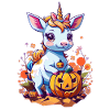 Halloween-Einhorn