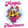 Art psychédélique aux champignons magiques