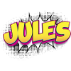 Jules Custom Name Comic Book Style Pop Art, Jules