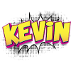 Kevin Nome personalizzato Fumetto Style Pop Art, Kevin