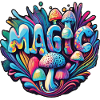 Magic Mushroom Psychedelic Art