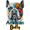Bulldog Américain Pop Art