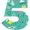 Personalized Birthday Number 5