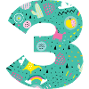 Personalized Birthday Number 3