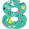 Personalized 8 Birthday Number