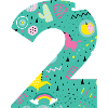 Personalized Birthday Number 2