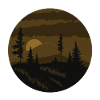 Forest in circle