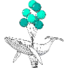 WHALE ON BALLOONS