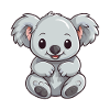 Koala Cartoon Kawaii Aquarelle Illustration