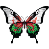 Wales Swallowtail Butterfly Flag