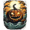 Halloween Emerging Hands Citrouille effrayante