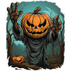Halloween Mains émergentes Citrouille effrayante