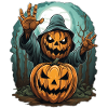 Halloween Emerging Hands Spooky Pumpkin