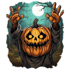 Halloween Emerging Hands Spooky Pumpkin