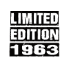Limited Edition 1963 Birthday 1963 Vintage Retro