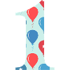 1st anniversary balloon