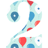 2nd anniversary balloon