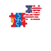 Mongolie USA Drapeau Mongol américain