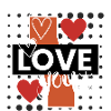 I love You Design