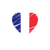 France Flag Heartbeat French Flag