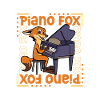 Fox at the piano