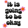 Retro Flowerpower ermutigender Spruch