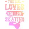Girl loves roller skates