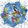 Bunter Vogel