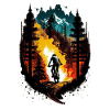 Mountain cyclist
