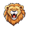 Lion Cartoon Kawaii Aquarelle Illustration