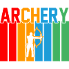 Bogenschießen Retro-Design Bogenschießen Geschenk