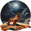 A cosmonaut on vacation