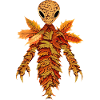 Alien de feuilles d’automne