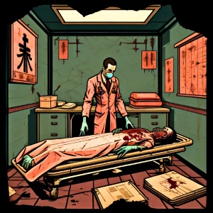 Médecin légiste macabre