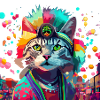Festival Cat Geschenk