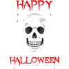 Halloween - Happy Halloween - skull