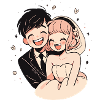 Mariage Mariage Aquarelle Anime Chibi