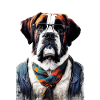 Hipster Dog Bernardine #Bernardyn