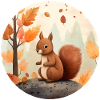 Squirrels in autumn