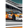 Yellow Race Car