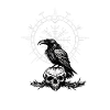 Gothic Viking raven