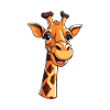 Girafe Cartoon Kawaii Aquarelle Illustration
