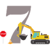 7th anniversary excavator