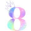 8th anniversary rainbow