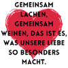 Gemeinsam lachen - gemeinsam weinen