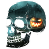 Skull terrifying vision