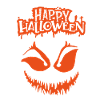 Joyeux visage d’Halloween effrayant