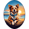 Dog on the beach