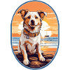 Dog on the beach