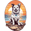 Dog on the beach